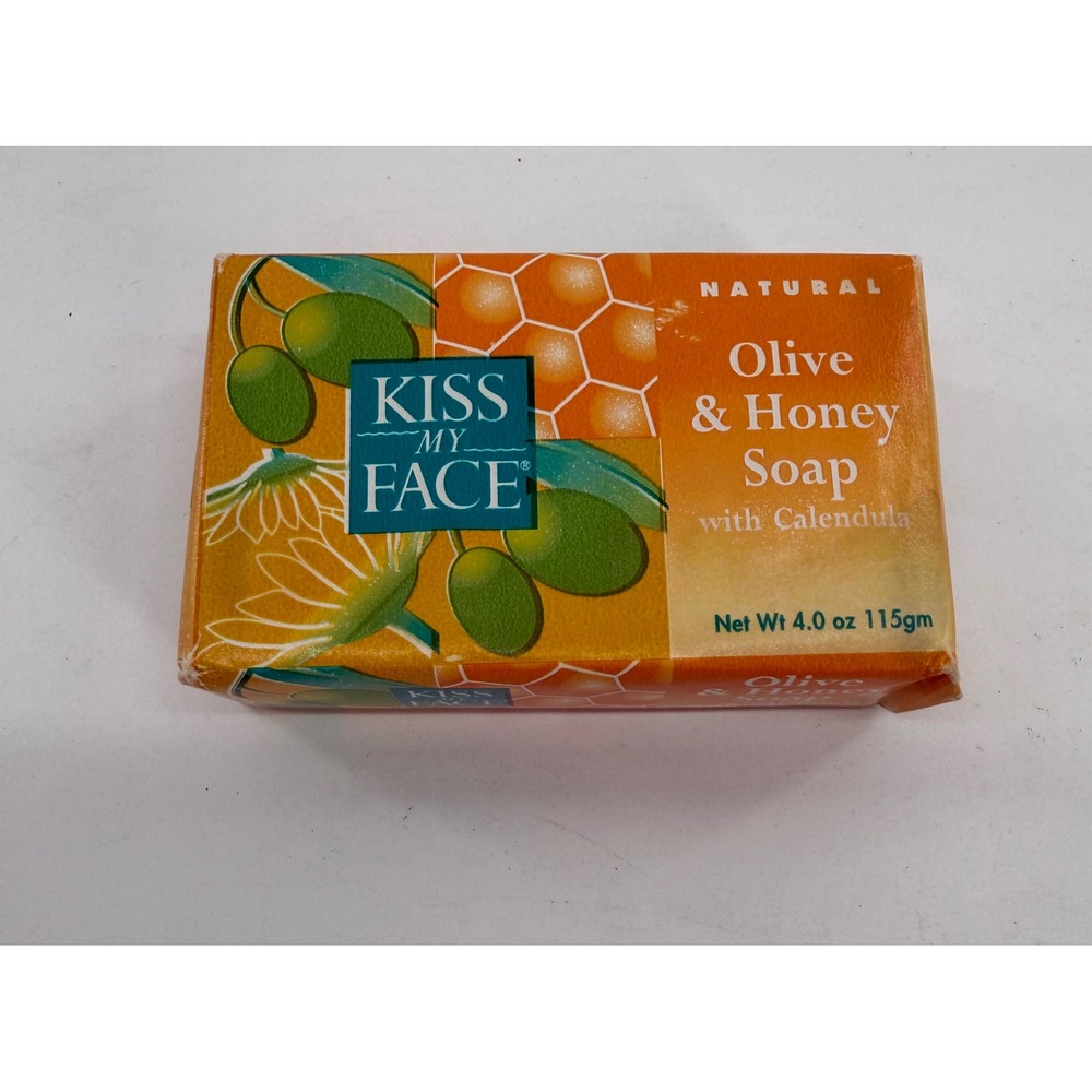 Kiss My Face Olive & Honey Soap Unisex 4oz Orange Natural Calendula Bar